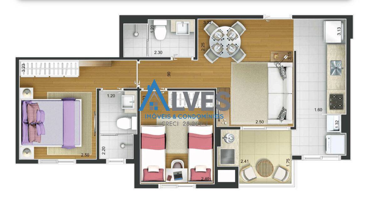Apartamento, 2 quartos, 52 m² - Foto 19